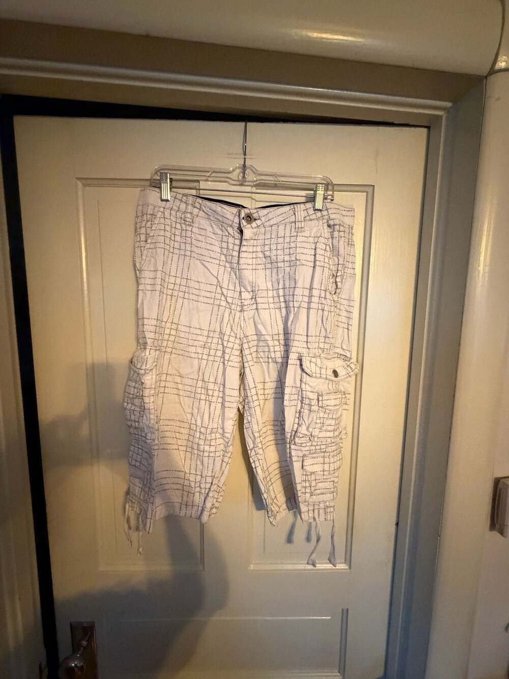Surplus Flex Plaid Cargo Shorts Size 32